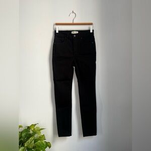 Madewell Black High-Rise Skinny Jeans — Slim Stretch Denim